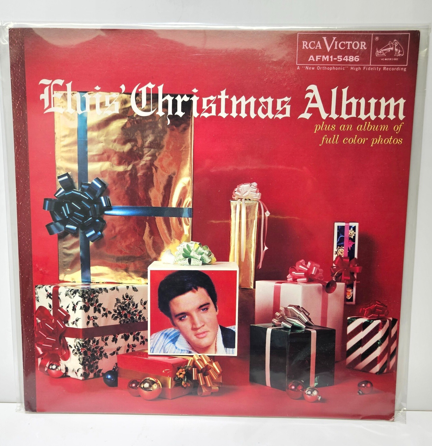 Elvis Christmas Album RCA AFM1-5486 Front Cover Slick for LP MINT!!!