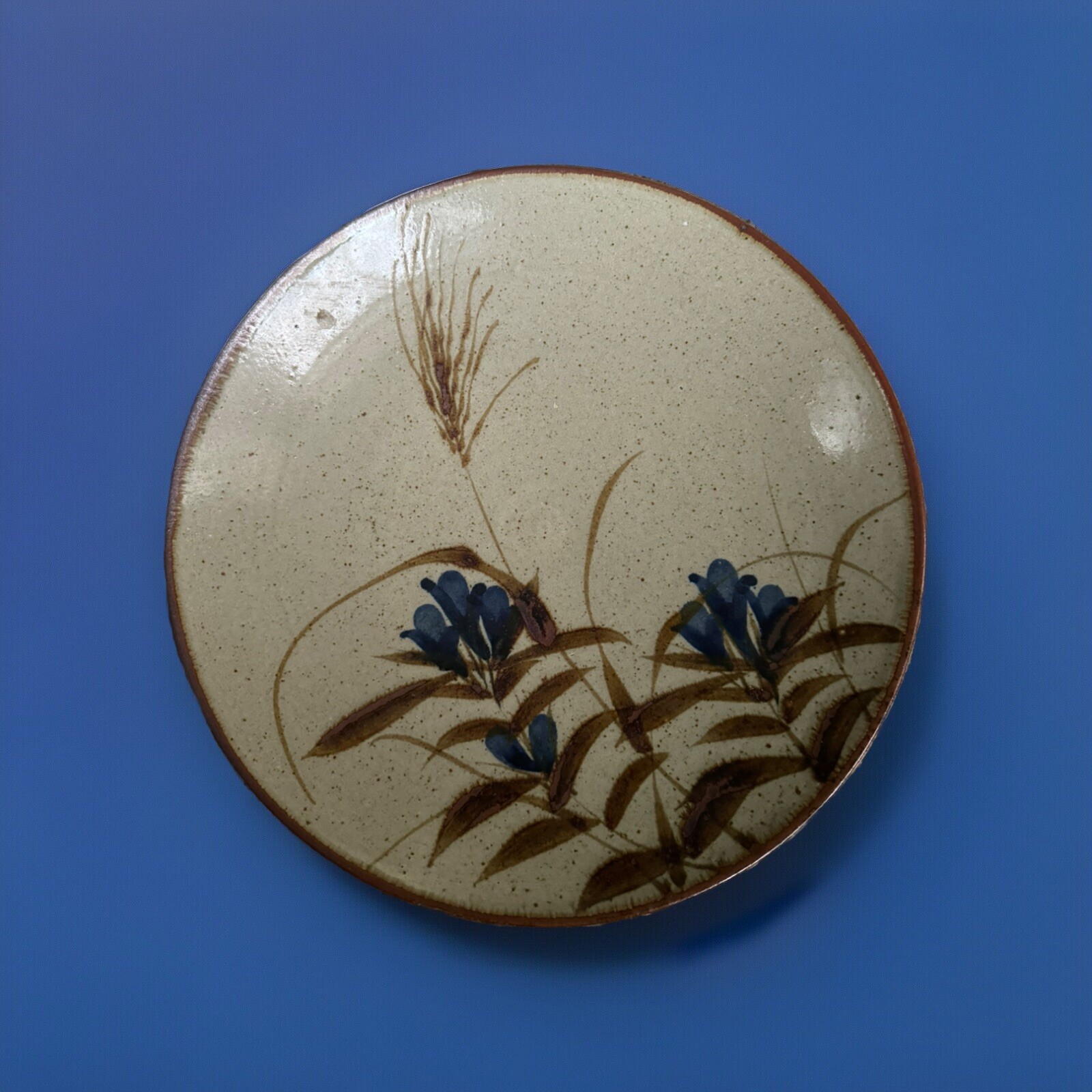 Japanese Mashiko ware antique large disk