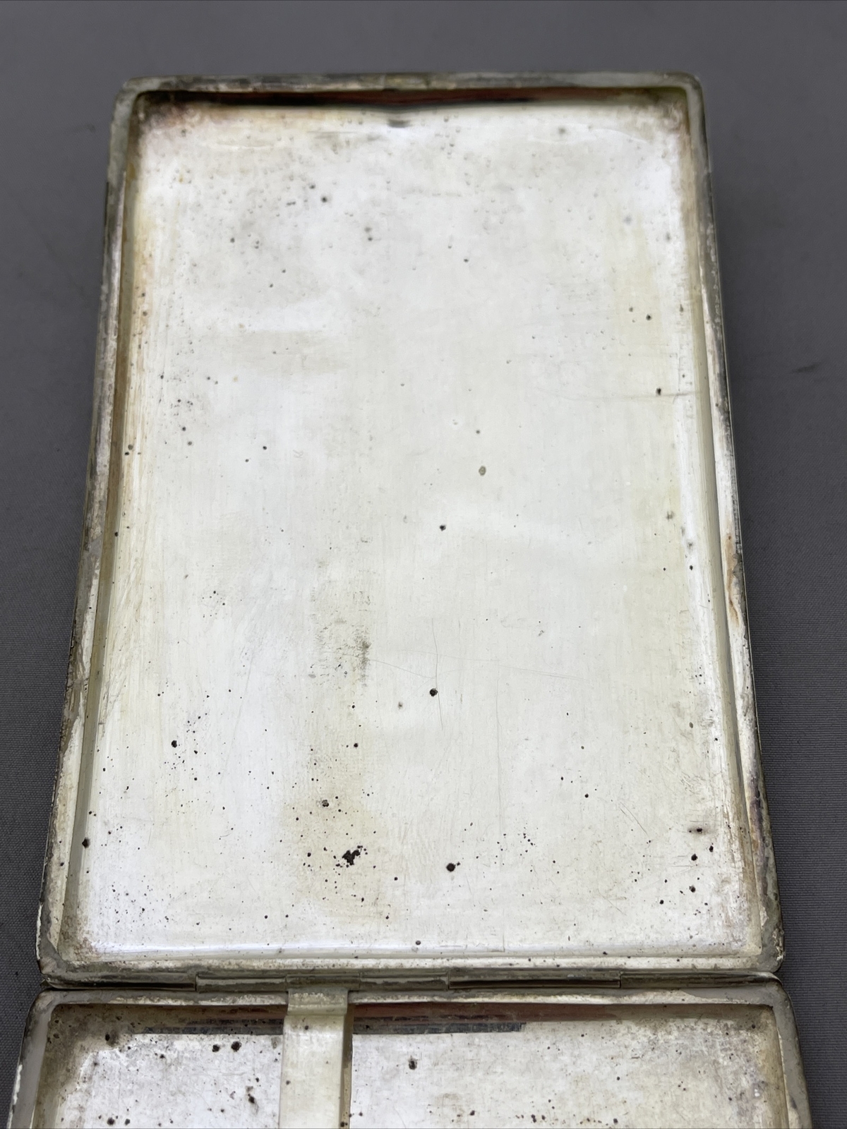 Vintage Sterling Silver Oriental Cigarette Case 132g Z334