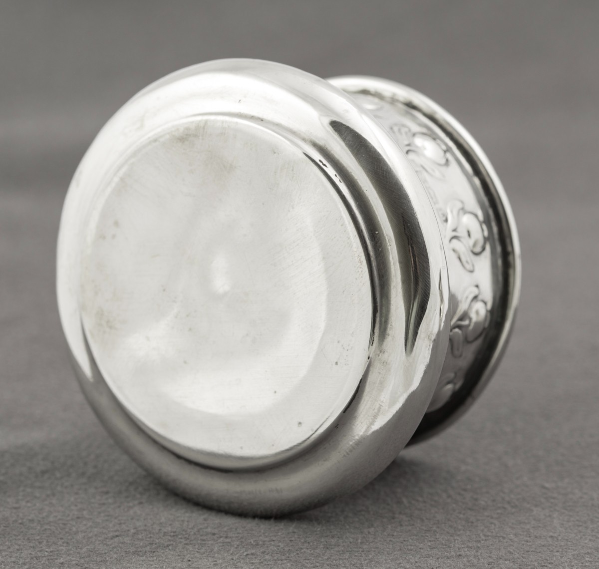 Pair Antique Art Nouveau Hallmarked Sterling Silver Jars / Pots by John Rose