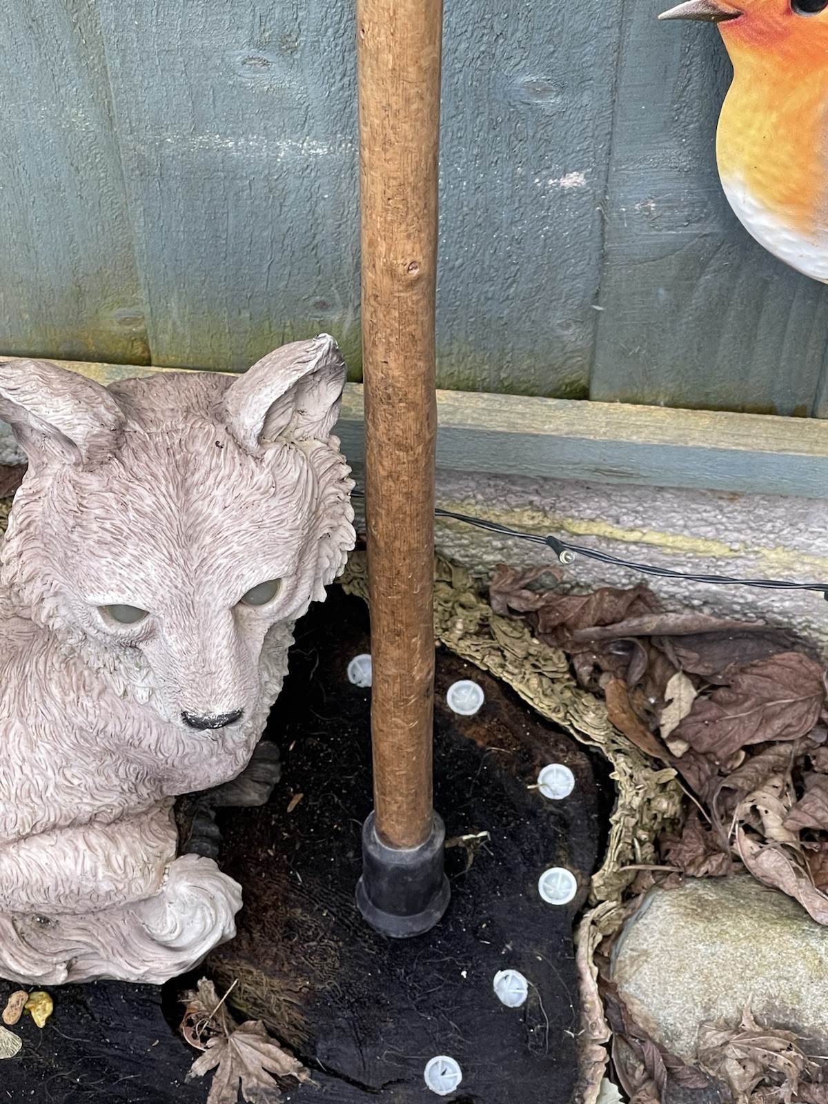 Vintage Solid Wood Walking Stick Height 86 cm