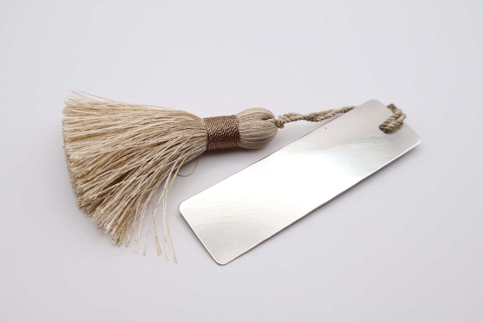Contemporary Sterling Silver Bookmark with Tassel Hallmarked London 2007