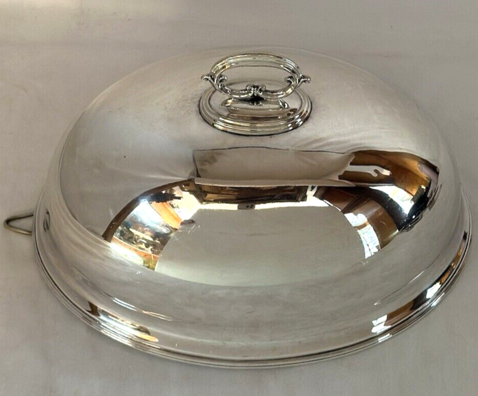 MARPLES & CO. SHEFFIELD 12″ SILVER PLATED FOOD/MEAT DOME COVER