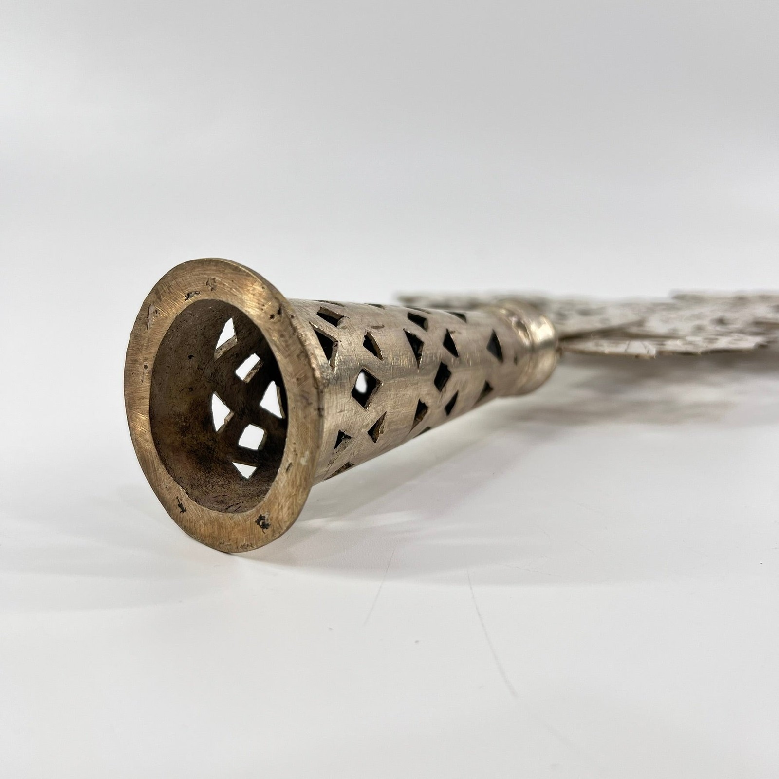 Silver Colored Coptic Processional Cross Ethiopia