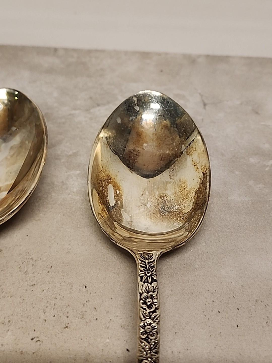 Vintage GODINGER Large 12-1/2″ Silver Plated Set Of Serving Spoons B17