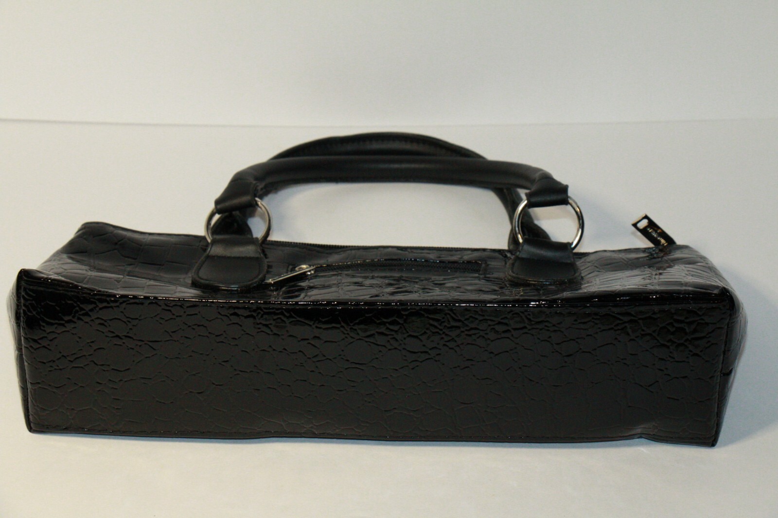 Chris’s Stuff Black Glossy Single Bottle Wine Clutch