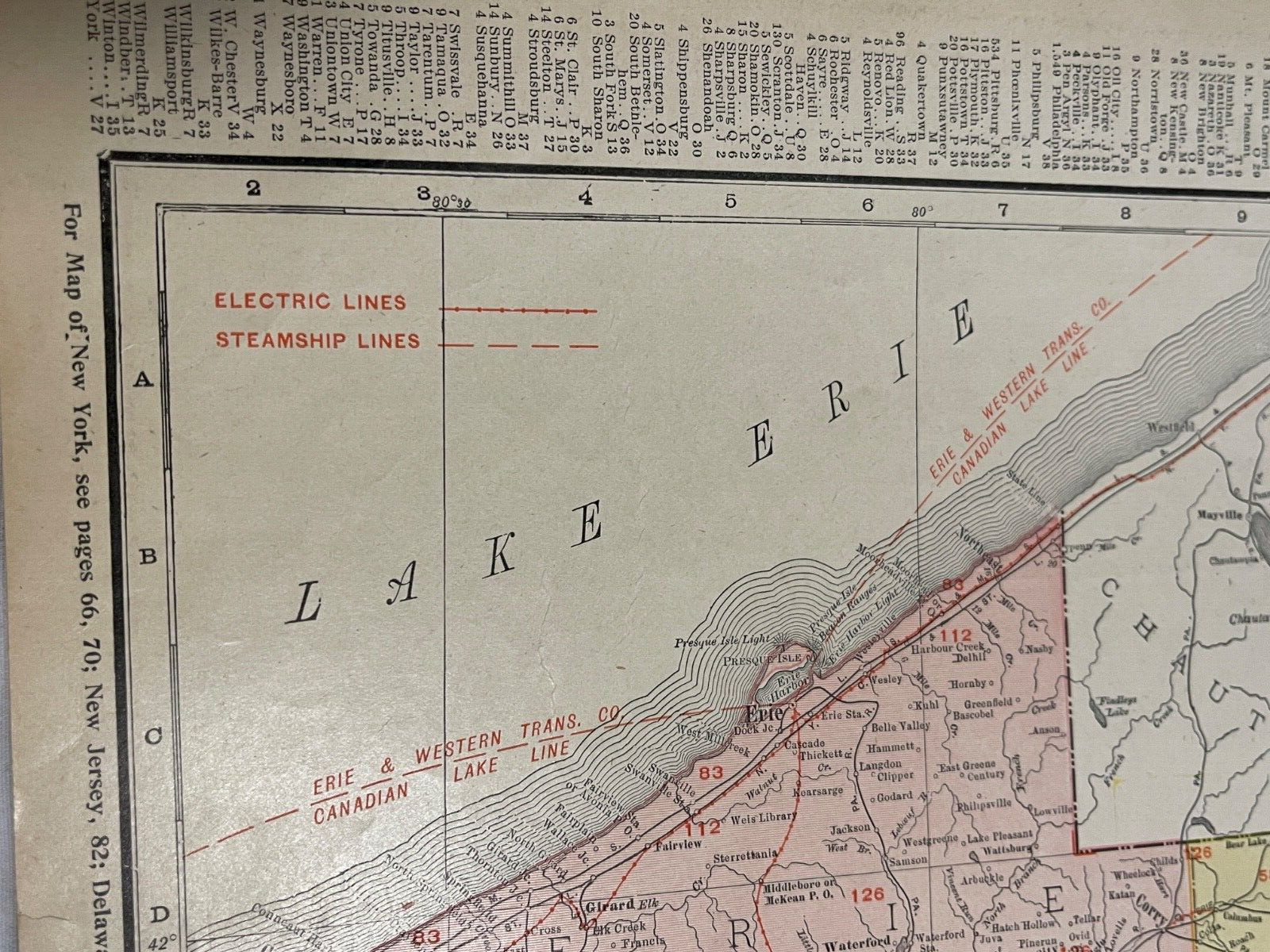 Antique all Original! Lot of (11) Pennsylvania State Maps 1900-1920s – 6075