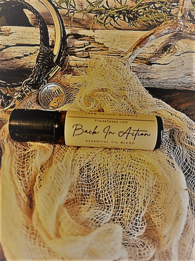 BACK IN ACTION 10ml ROLLER ESSENTIAL OIL Bottle
