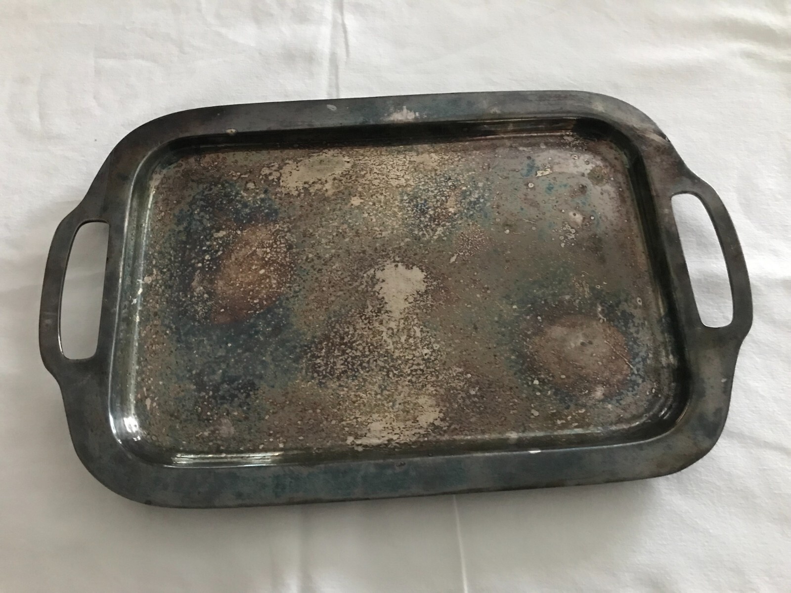 Vintage , Meriden S.P. Co Internationals , silverplate serving tray , 311 , 15in