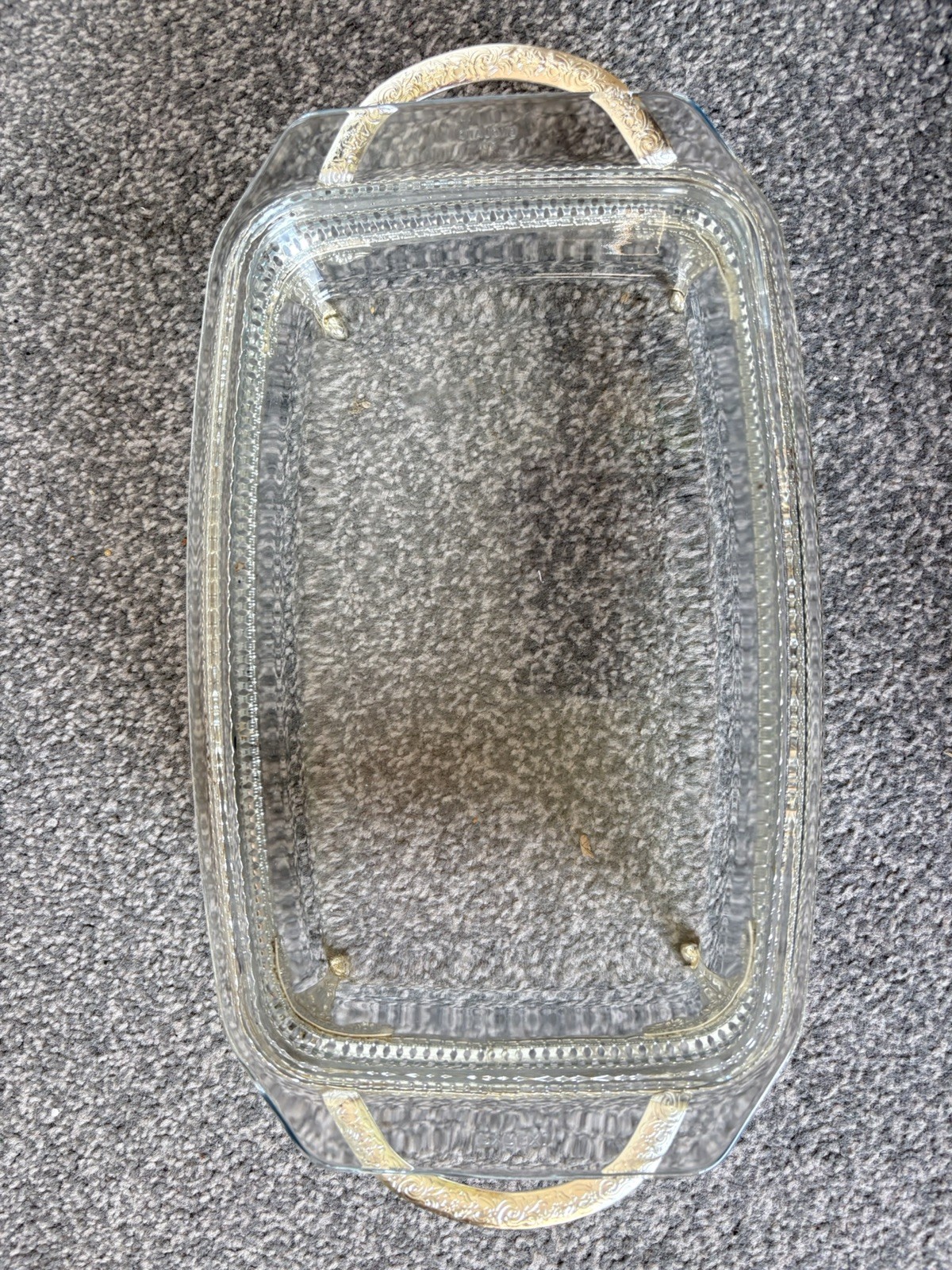 Queen Anne Silver Plated Tableware Serving Dish Pyrex Insert Boxed Mayell 1970’s