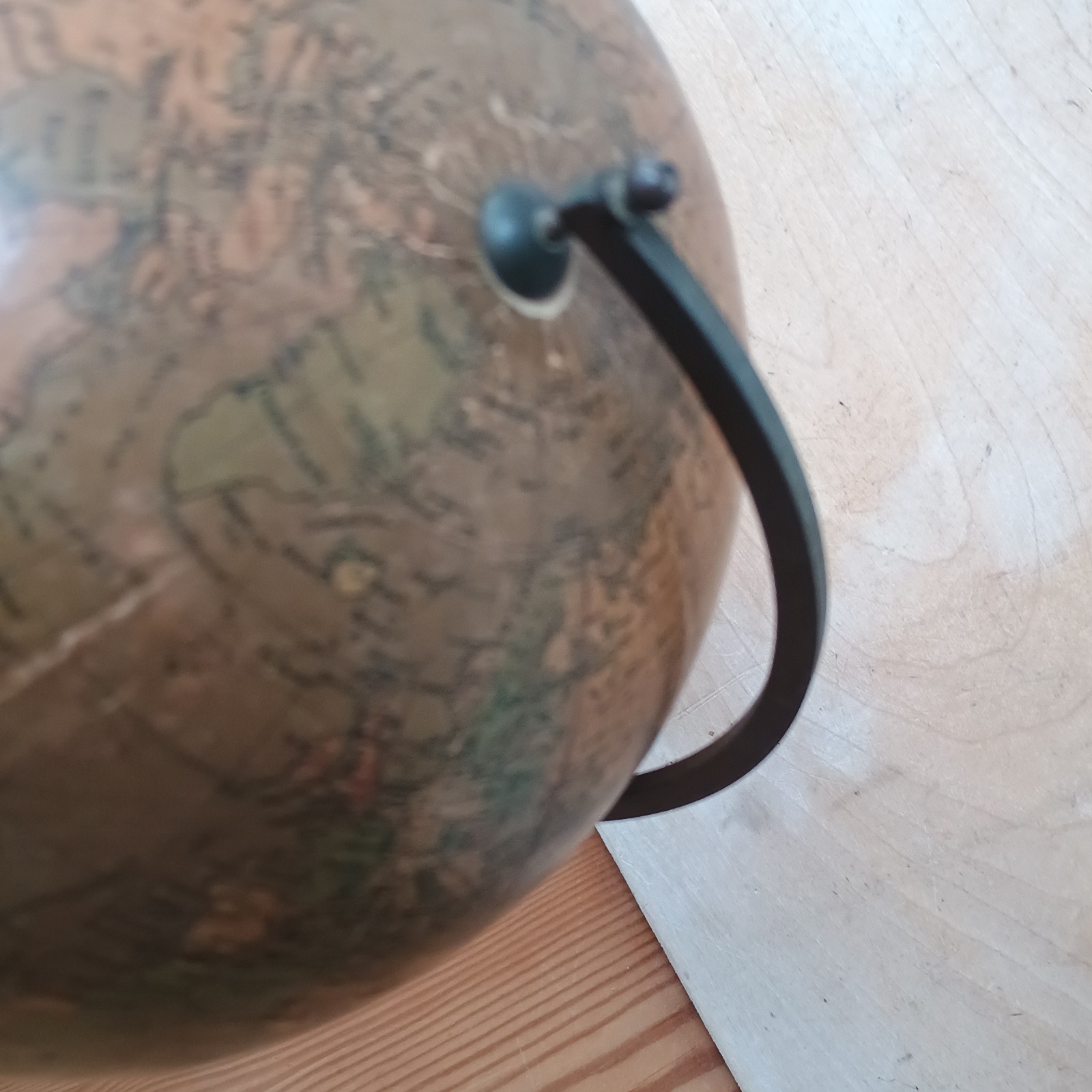 Antique Philips terrestrial globe 8 inches British Empire globe map