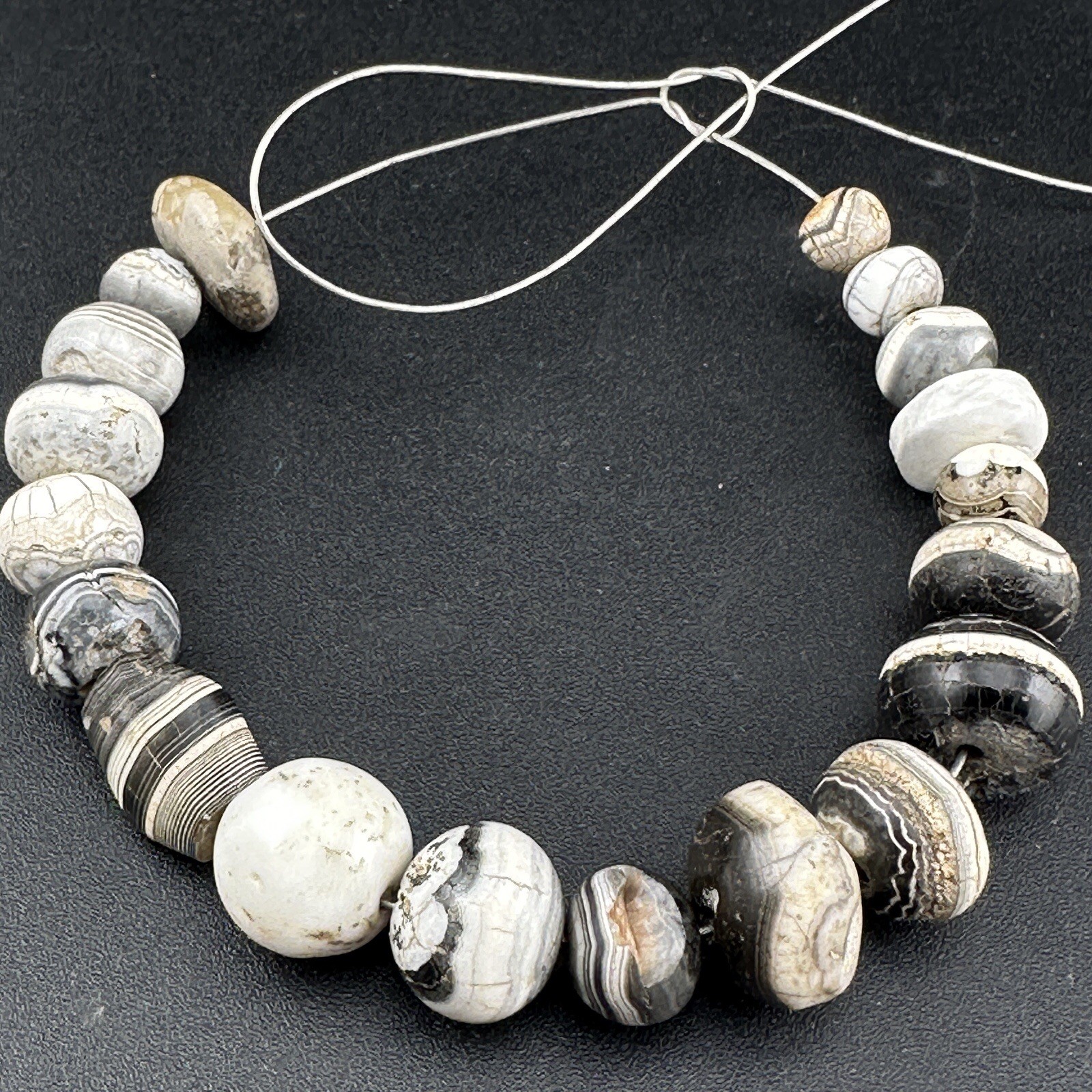 Ancient Natural Sulemani AgateAncient Banded Lot Beads19 Peace