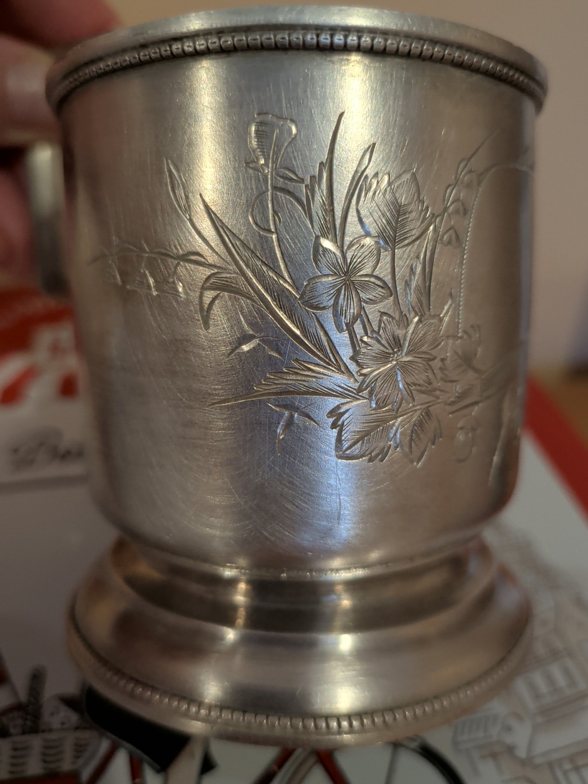 Beautiful Antique Late 19th Century Russian Imperial 84 Silver Tea Glass Holder