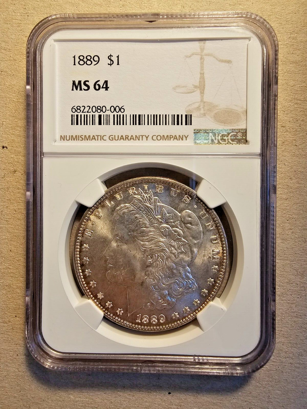 1889 1$ MS64 NGC |