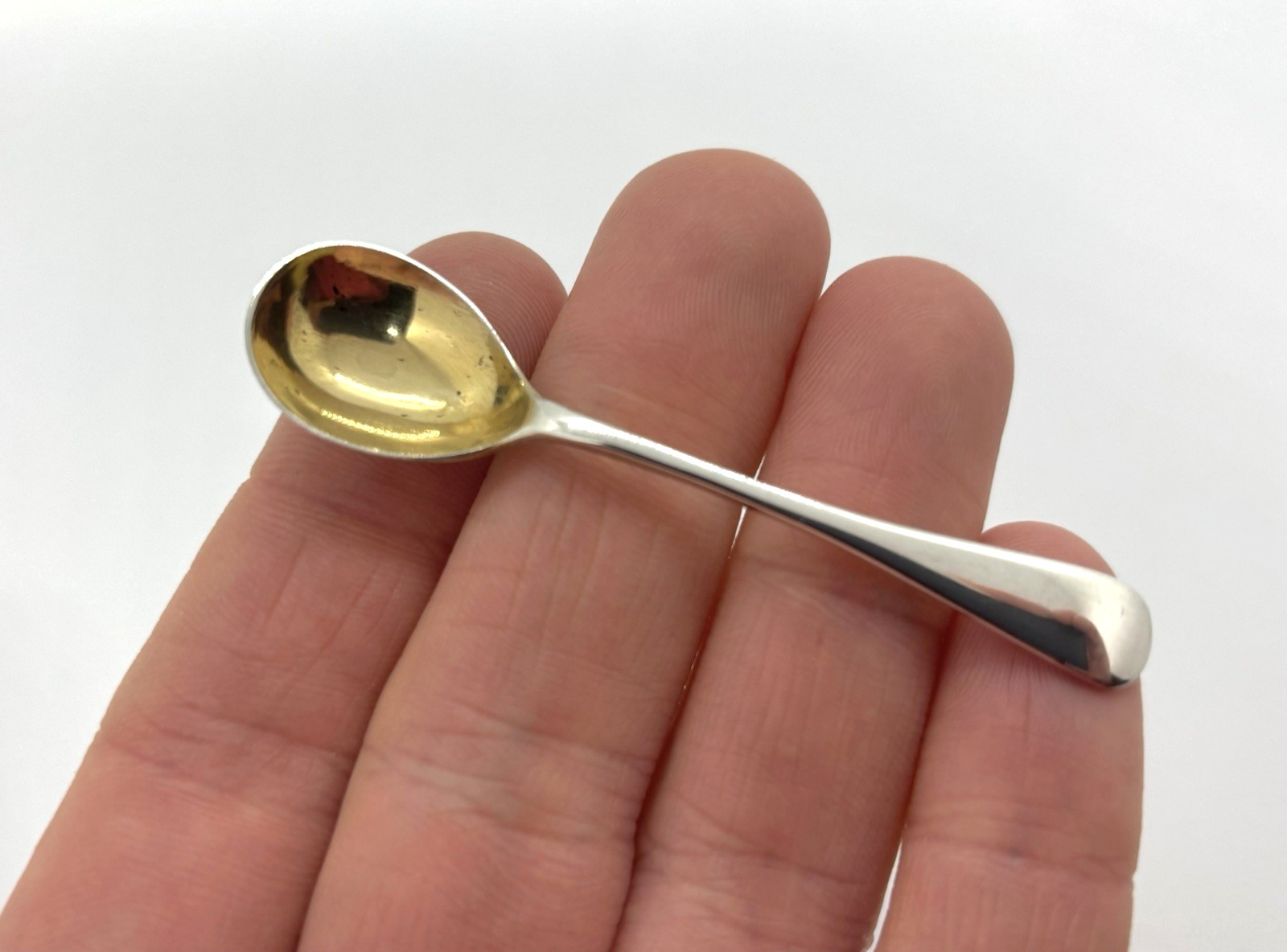 Antique Sterling Silver Salt / Condiment Spoon with Gilt Bowl – Deakin & Francis