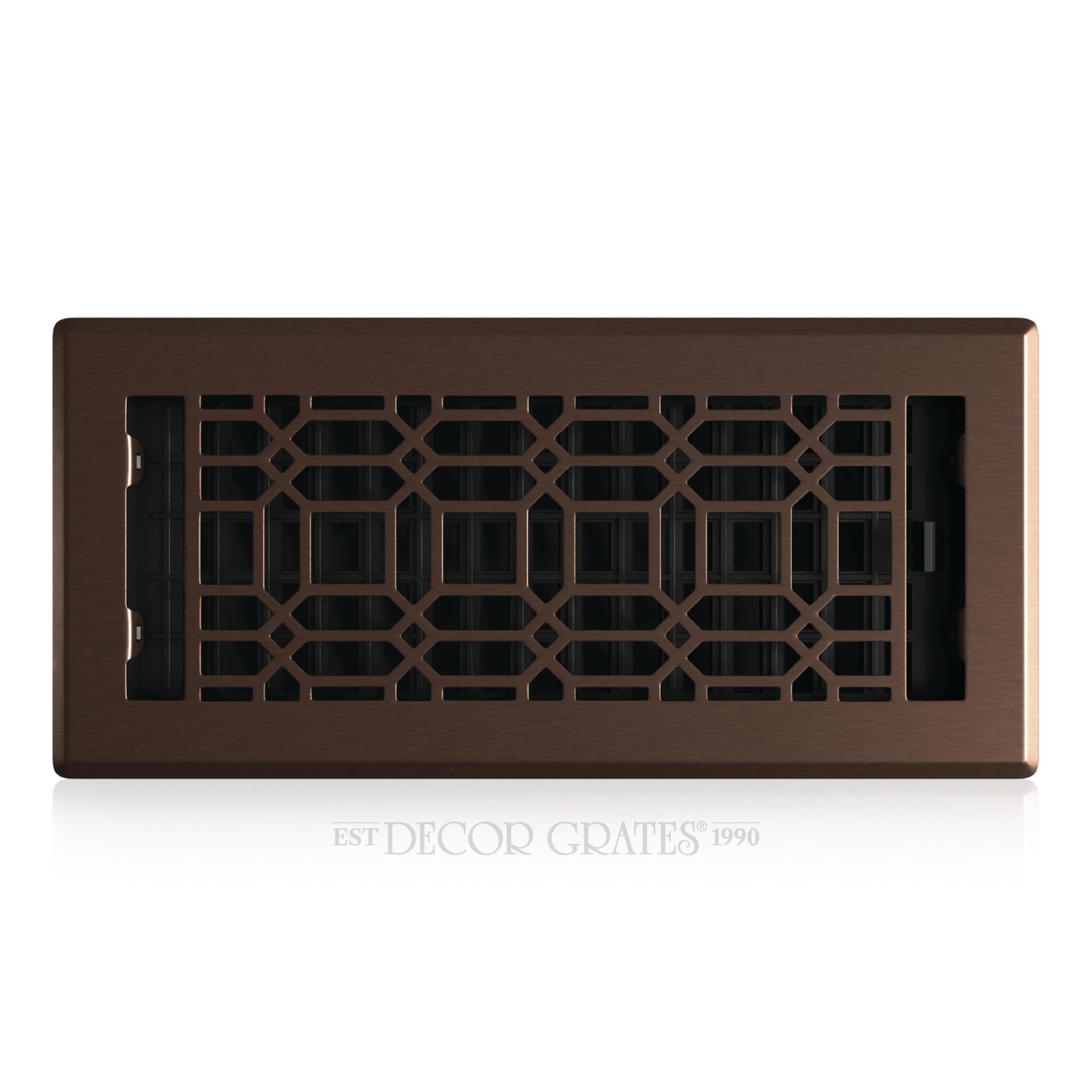 Decor Grates NGH410-RB Floor Register, 4×10 4×10, Rubbed Bronze Finish