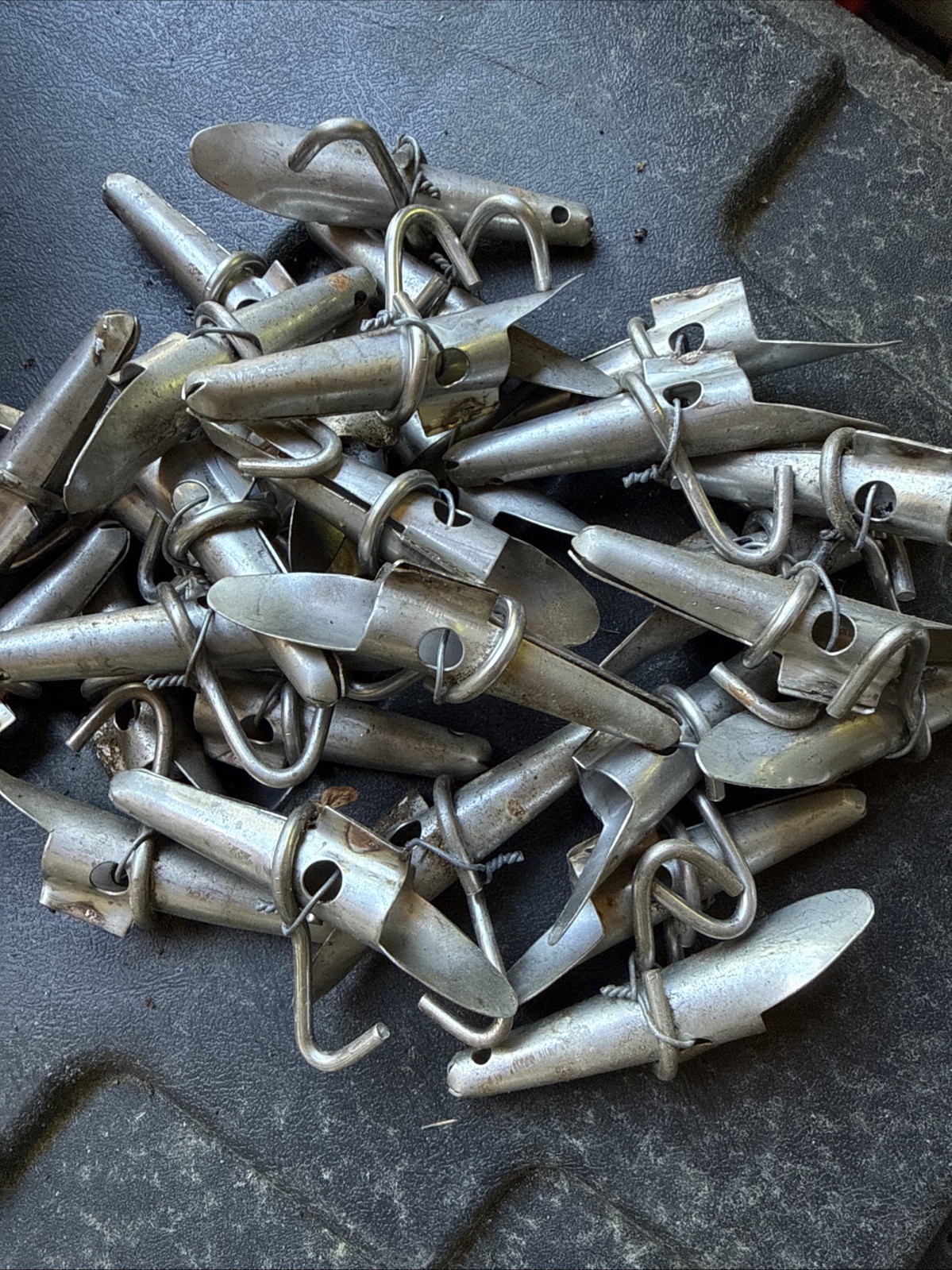 Lot of 82 Aluminum Maple Syrup Taps Spouts Spiles & 100 Hangers New Nos