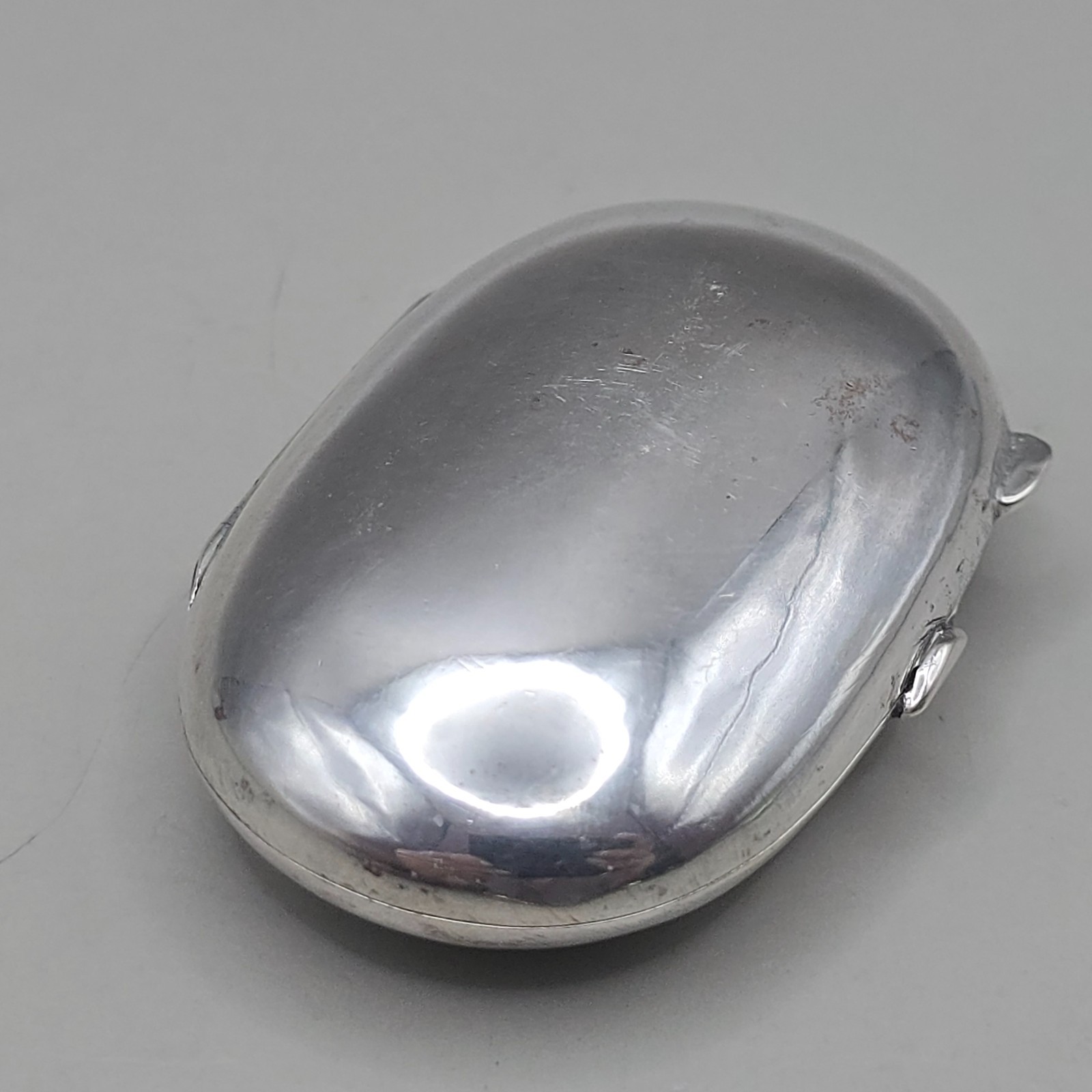 Antique 800 Silver Pill Box Snuff Box