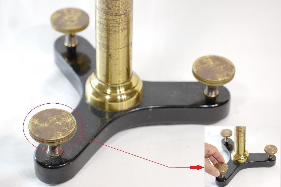 microscope antique Ernst Leitz vertical reading microscope
