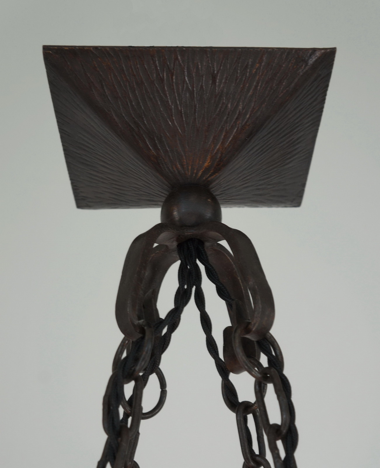 VASSEUR & EJG : FRENCH ART DECO CHANDELIER 1930 ….. wrought iron lamp j.robert