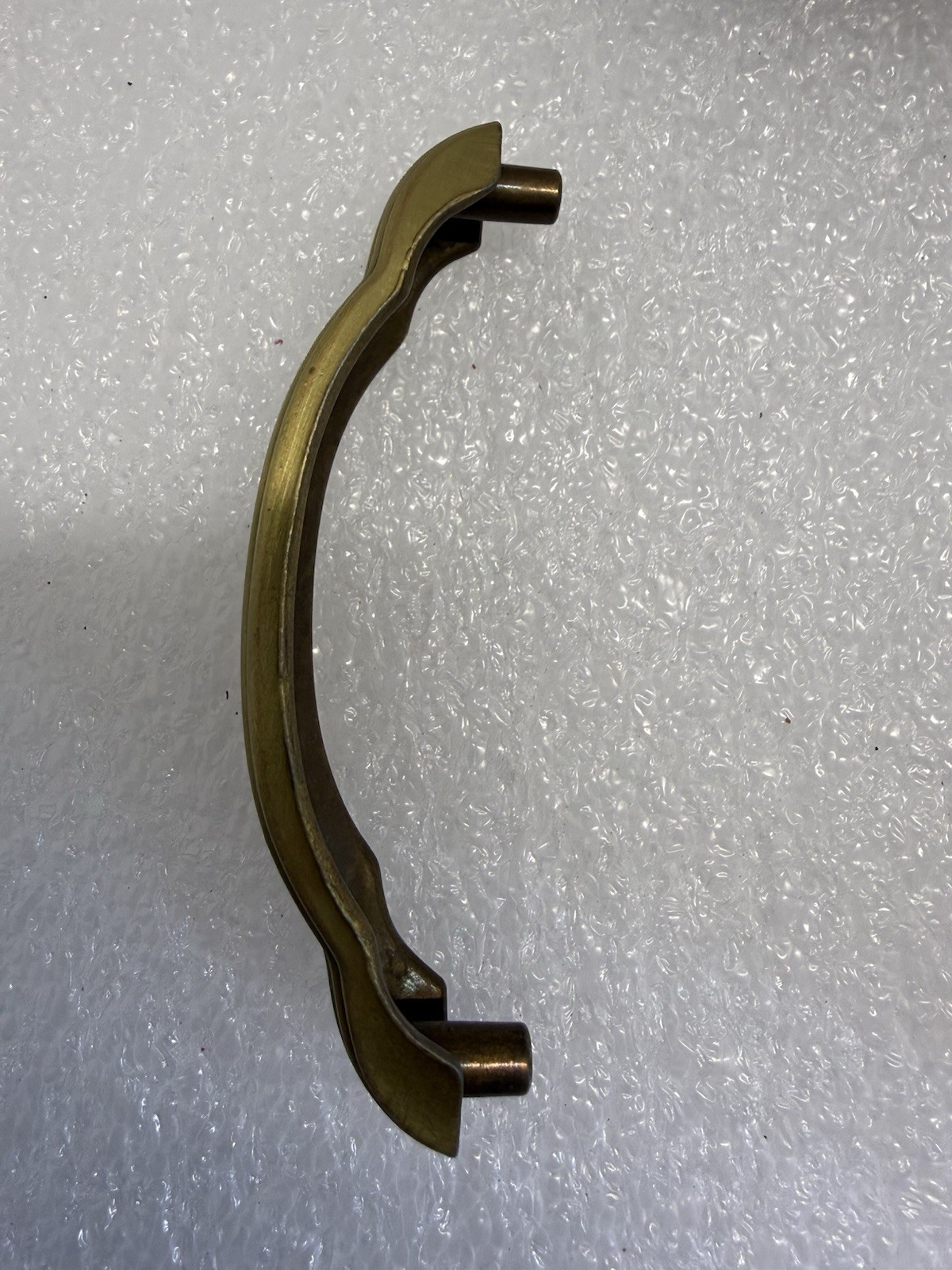 Vintage Ribbed Drawer Pulls Grooved Arched Keeler Brass Cabinet Door Handles