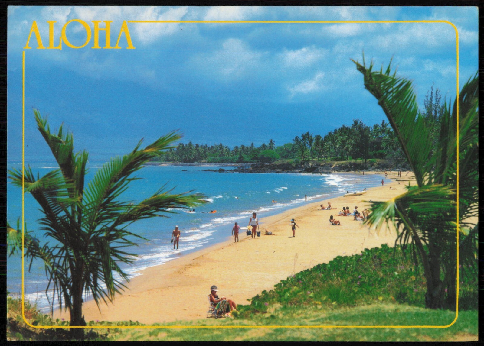 Kamaole Beach in the Island of Maui Hawaii Postcard