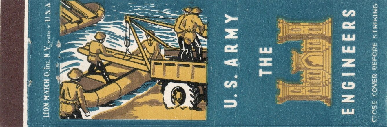 Vintage Matchcover U S Army The Engineers