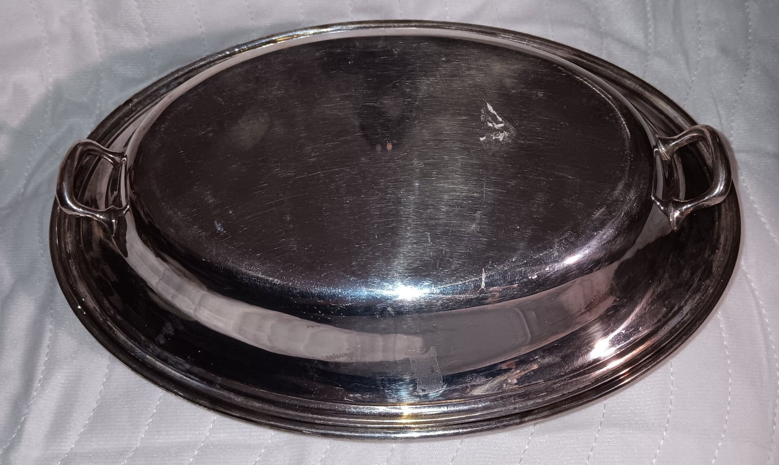 GORHAM SILVER PLATE Oblong Covered Serving Dish 10.5″X 7.5″ As Shown in Pictures