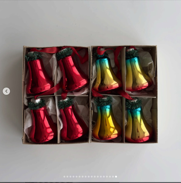 Vintage Bells Beautiful four-bell garland. In Soviet times, such sets were a re
