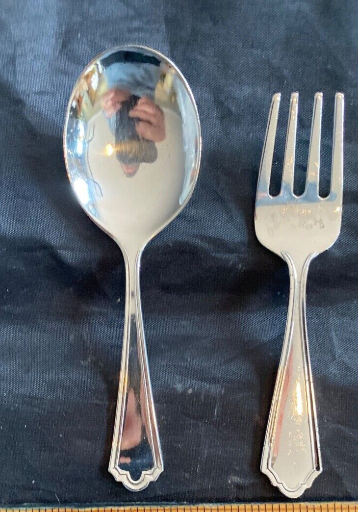 WATSON JOHN ALDEN STERLING SILVER 2 PIECE BABY SET POLISHED IN SUPER SHAPE