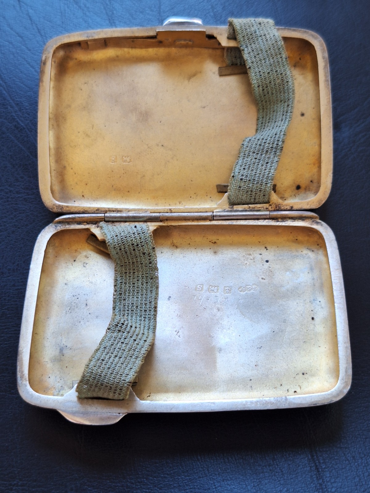 Vintage Cigarette Case 1917.Smith & Bartlam Stg Silver Birmingham…