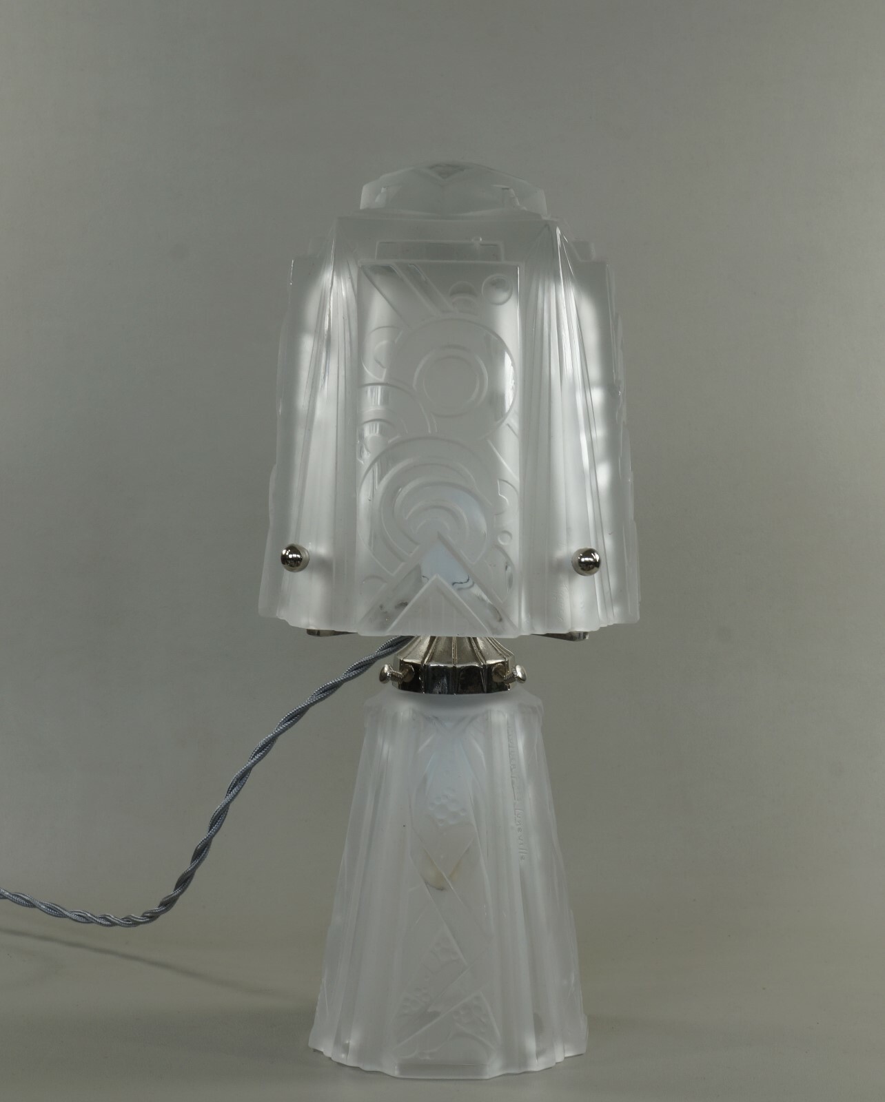 MULLER FRERES : a French ART DECO mushroom lamp 1930 … degué sabino era France