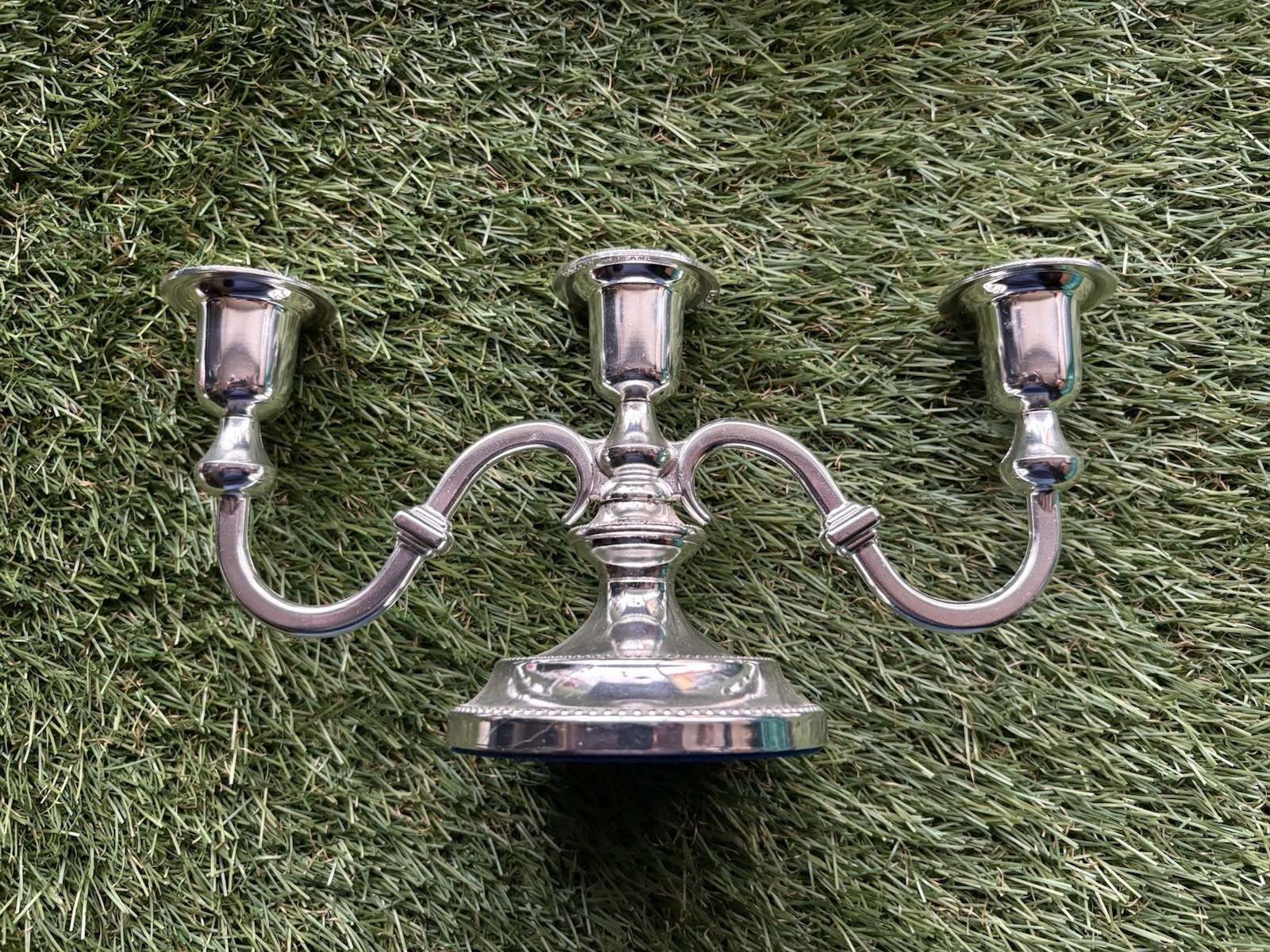 The Mayfair Collection Silver Played Candleabra Made in England