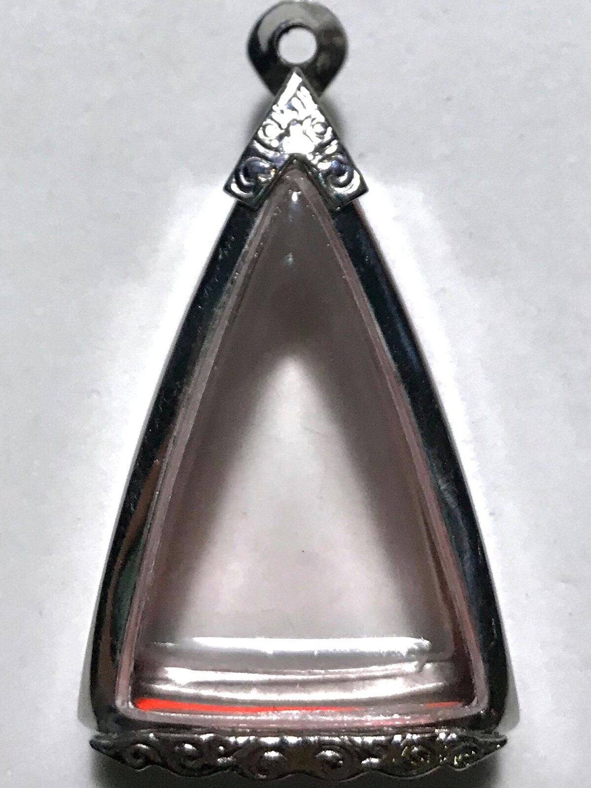 STAINLESS STEEL CASE/CASING AMULET PHRA LP THAI BUDDHA PENDANT N64.1 h3.8 w2.6cm