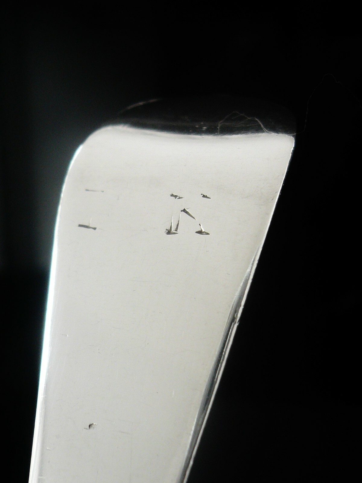 Sterling Silver Hanoverian Table Spoon, Antique c.1765, Thomas & William Chawner