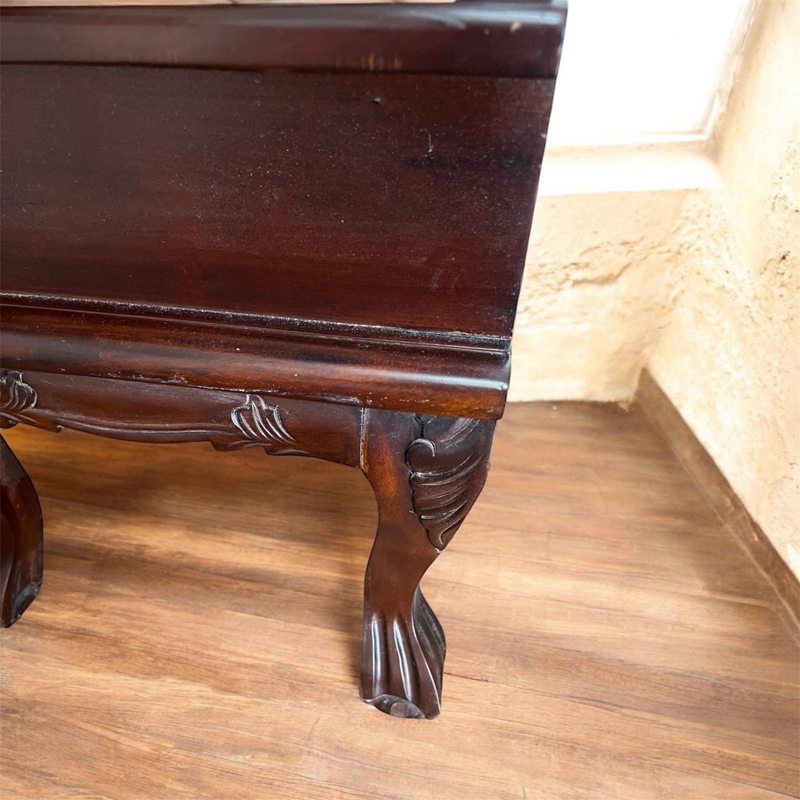 Antique Chippendale-Style English Oak Gentlemen’s Valet Clothes Stand