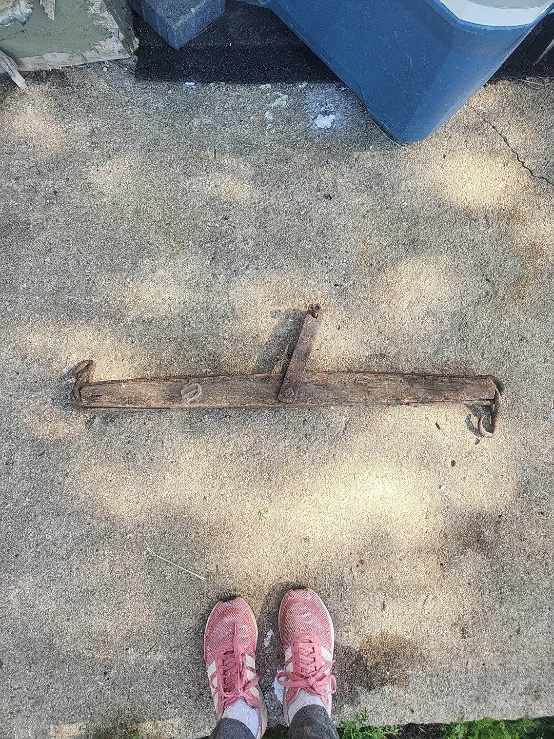 Rustic Antique Wooden Oxen Yoke – Primitive Handcrafted Farm Decor 30 Inch