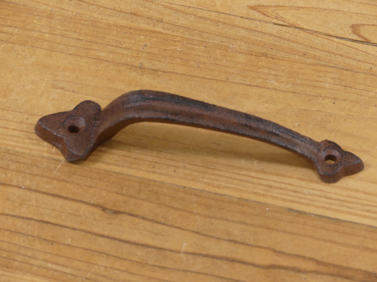 12 CAST IRON HANDLES RUSTIC DRAWER PULLS 6″ LONG HANDLE GRASP DOOR GATE FARM