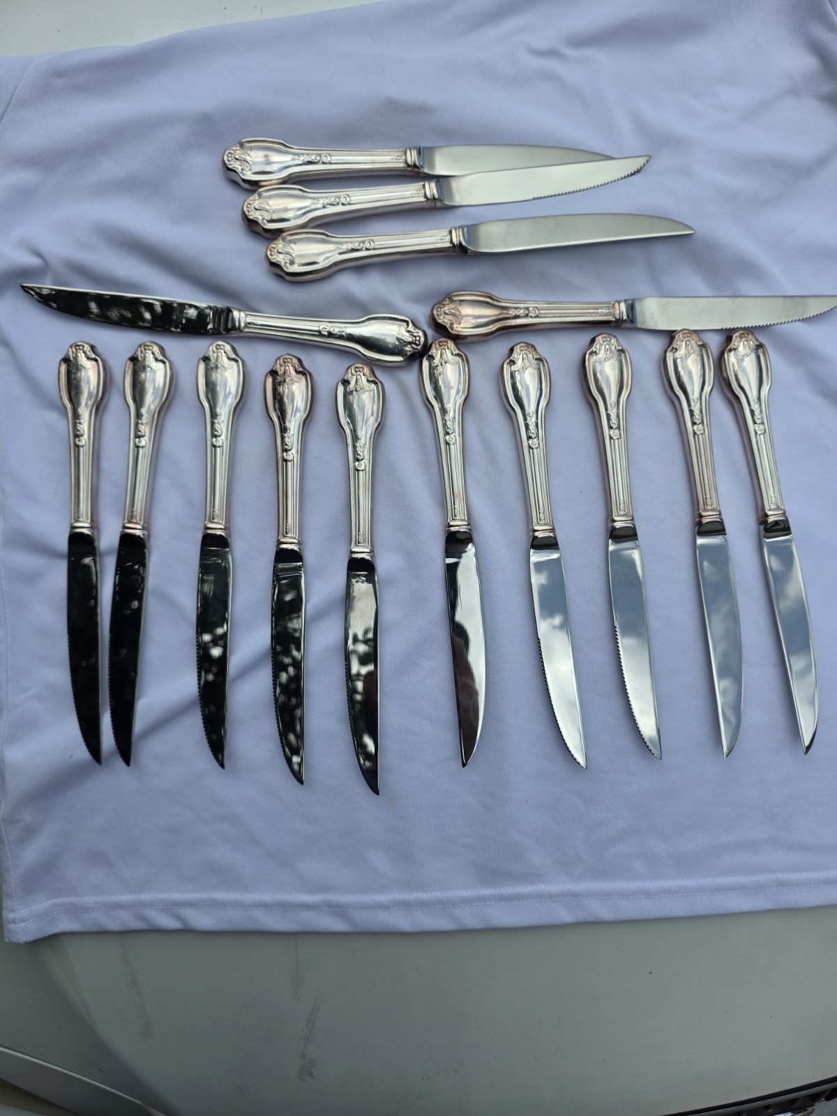 Vintage International Silver Falmouth Knife Silverplate Fontainebleau Style
