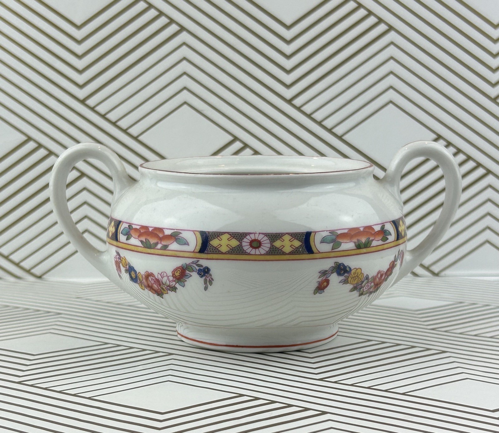 Royal Bayreuth Standish SUGAR BOWL With HANDLES No Lid RARE