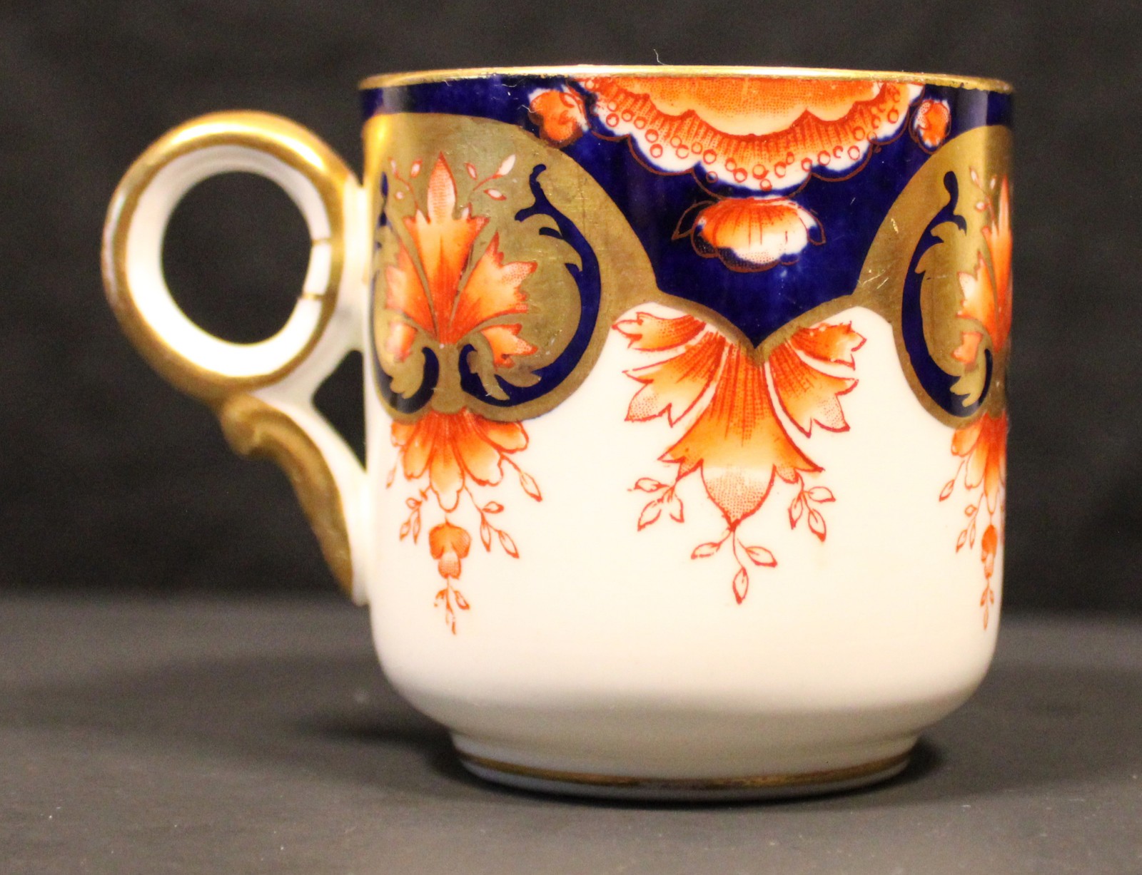 Antique Royal Crown Derby Miniature Cup – Pattern 2777 with Aynsley Marking