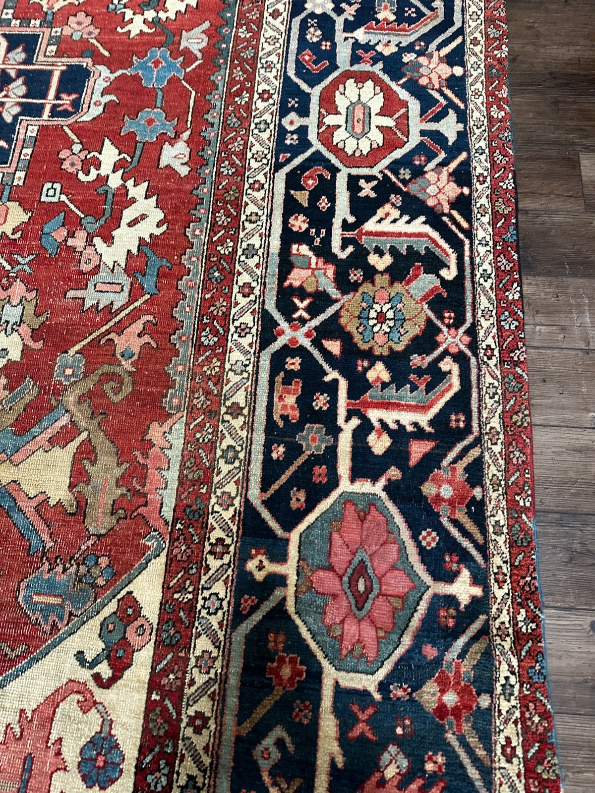 Antique 1910 Tribal Oriental Rug, Excellent Condition, Vegetable Dyes, 11×16