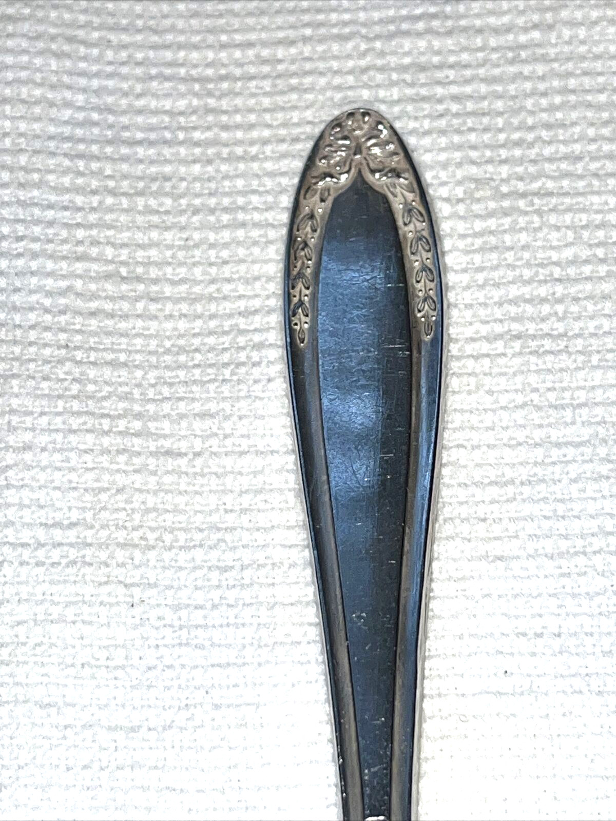 Oneida Community Par Plate Bridal Wreath Soup Spoon Silverplate Flatware Antique