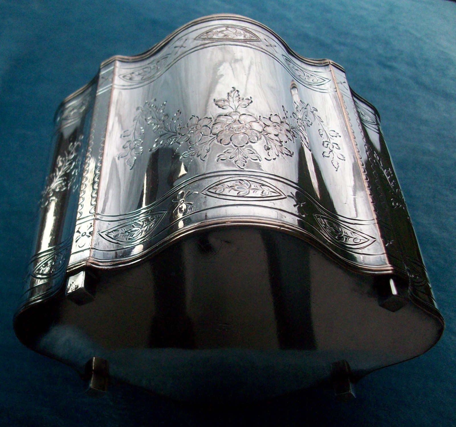 Fine Circa 1795 Antique Neoclassical Fused Plate Tea Caddy, Consular Provenance