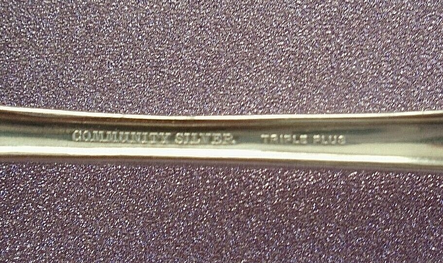Antique Community Silver Triple Plus 7 1/8″ Soup Spoons
