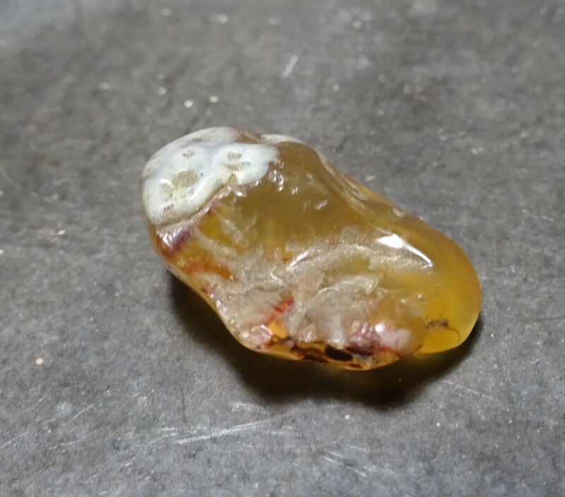 Chalcedony Agate Nugget Bead Not Perforated Eyes Inclusions Talisman Antique