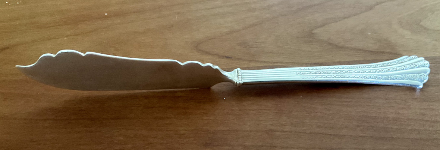 George Shiebler Solid Sterling No 1 Flat Handle Master Butter No Mono 49g