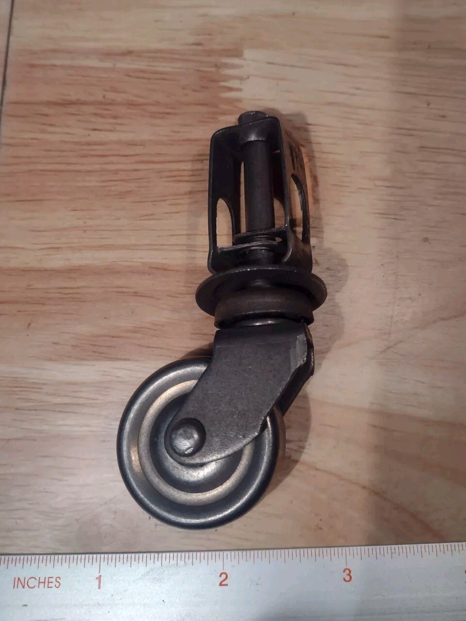 NOS Vintage Antique All Metal Wheels All Purpose Swivel Furniture Casters Steel