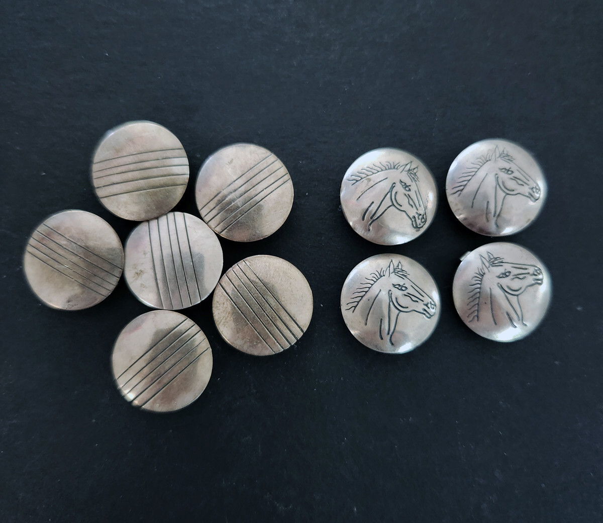 Sterling silver button covers