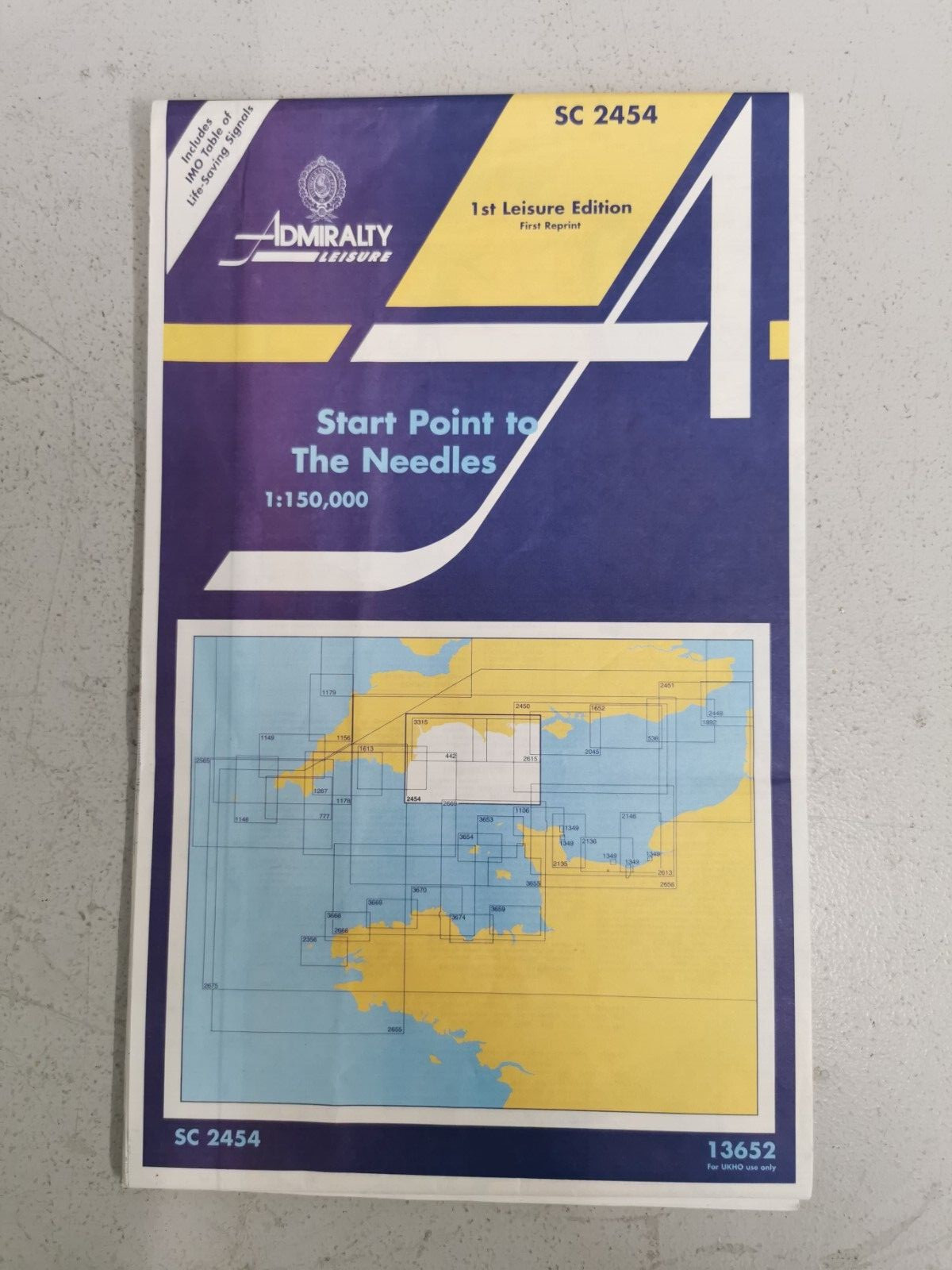 Admiralty Start Point to The Needles 1:150,000 Nautical Map